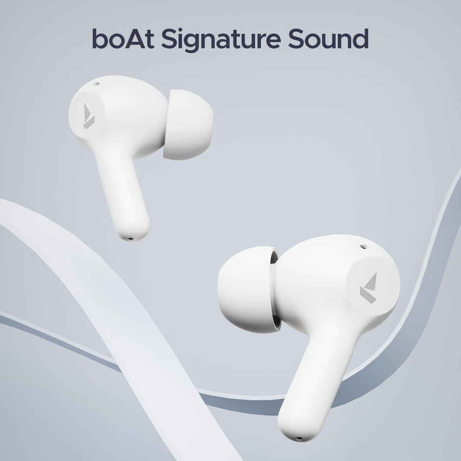 boAt Airdopes 71 TWS Earbuds w/ 40H Playtime, Dual Mics with ENx & ASAP Charge (Frost White)