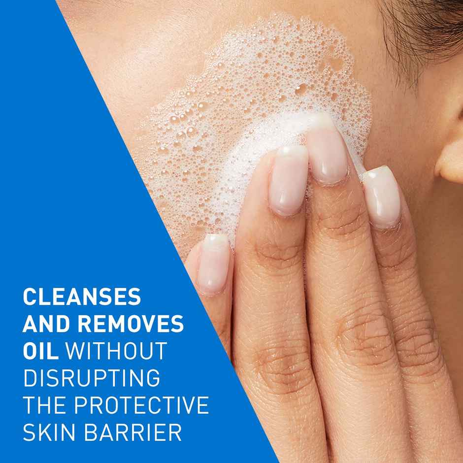 CeraVe Foaming Cleanser Face Wash For Oily Skin With Hyaluronic Acid, Ceramides & Niacinamide