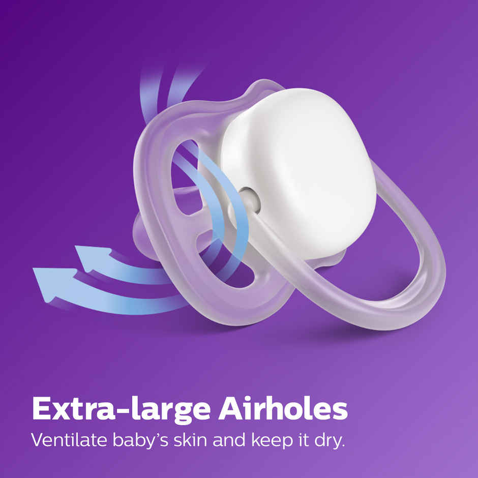 Philips Baby Care Avent SCF085/61 SOOTHER AIR 6-18M GIRL X2