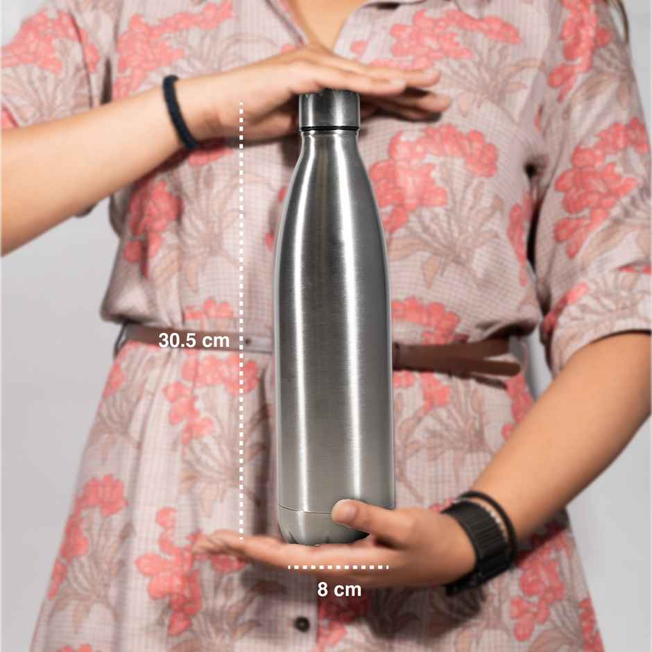 BAY6 Stainless Steel Hot & Cold Vacuum Flask 750ml | Matte Finish