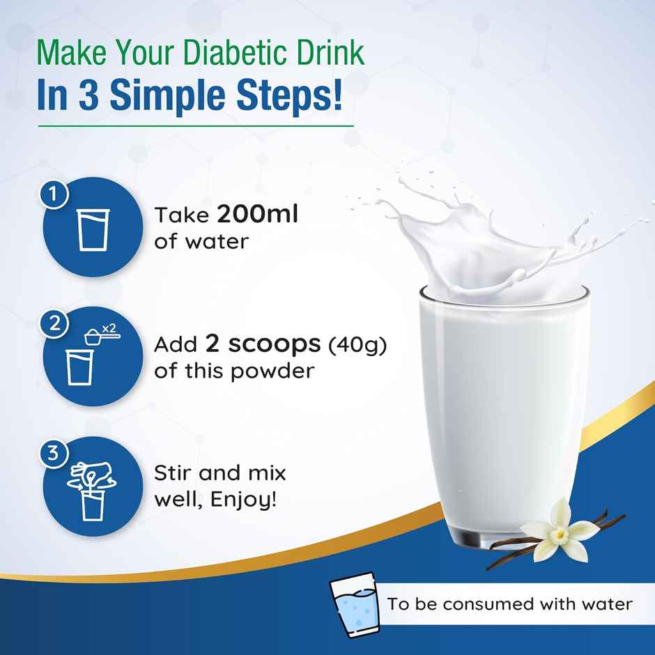 Diabesmart Sugar Care Plus Diabetic Care Vanilla Drink Mix