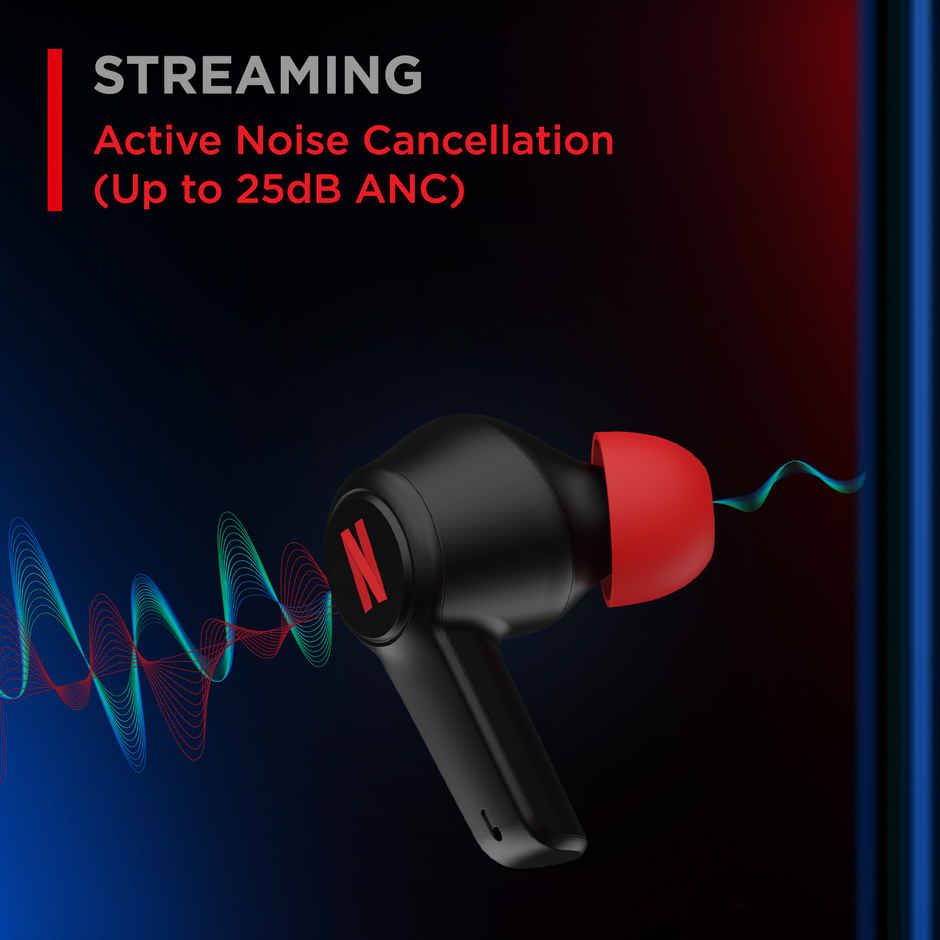 boAt Airdopes 411 ANC TWS Earbuds W - Active Noise Cancellation Upto 17.5 Hours Playback Black