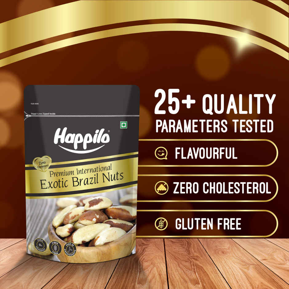 Happilo Premium Brazil Nuts | Nuts without Shell |Natural Source of Selenium |No Added Preservatives