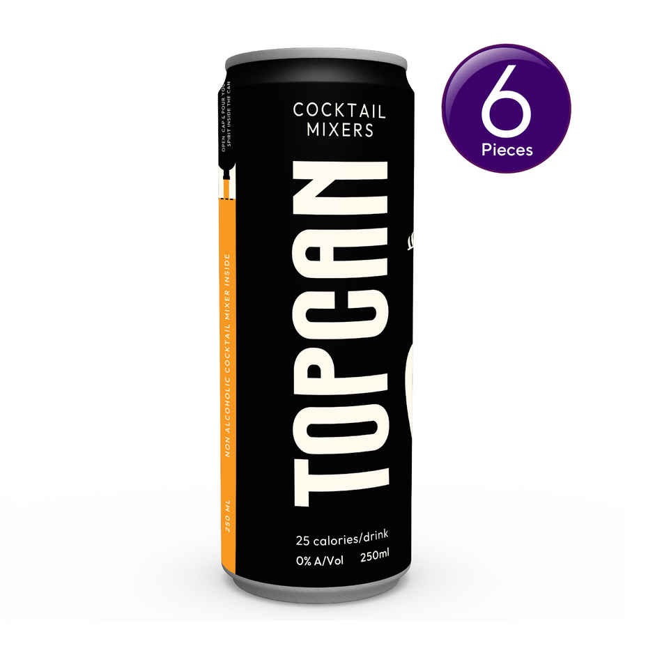 TOPCAN Goldrush Eggless Whiskey Sour Mixer - Your Can is Your Glass Combo  