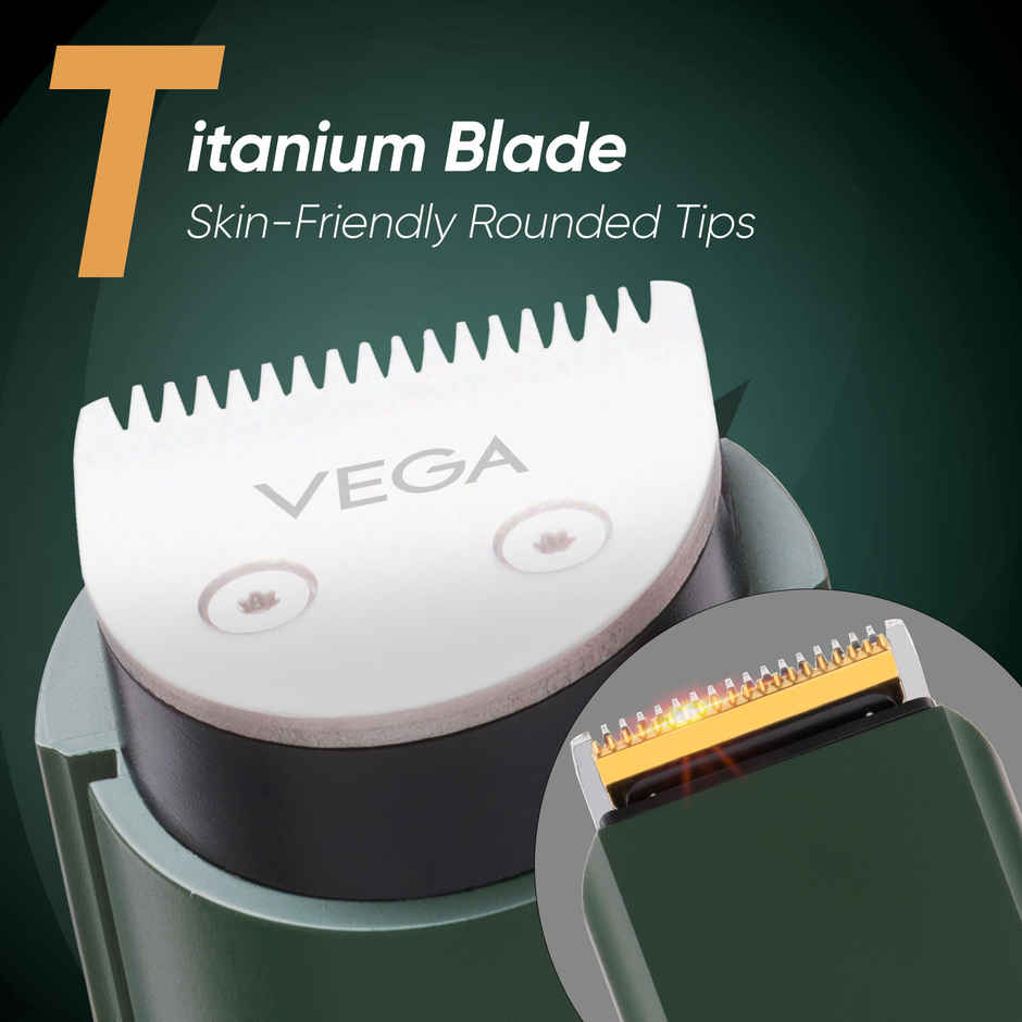 VEGA Smartone S3 Beard Trimmer For Men, 160 Mins Runtime, Green, (Vhth-36)