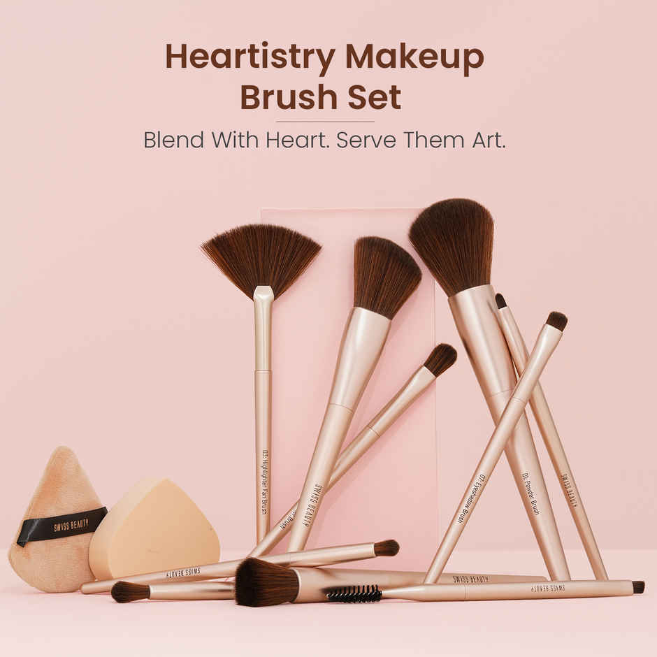 Swiss Beauty Heartistry Makeup Brush Set