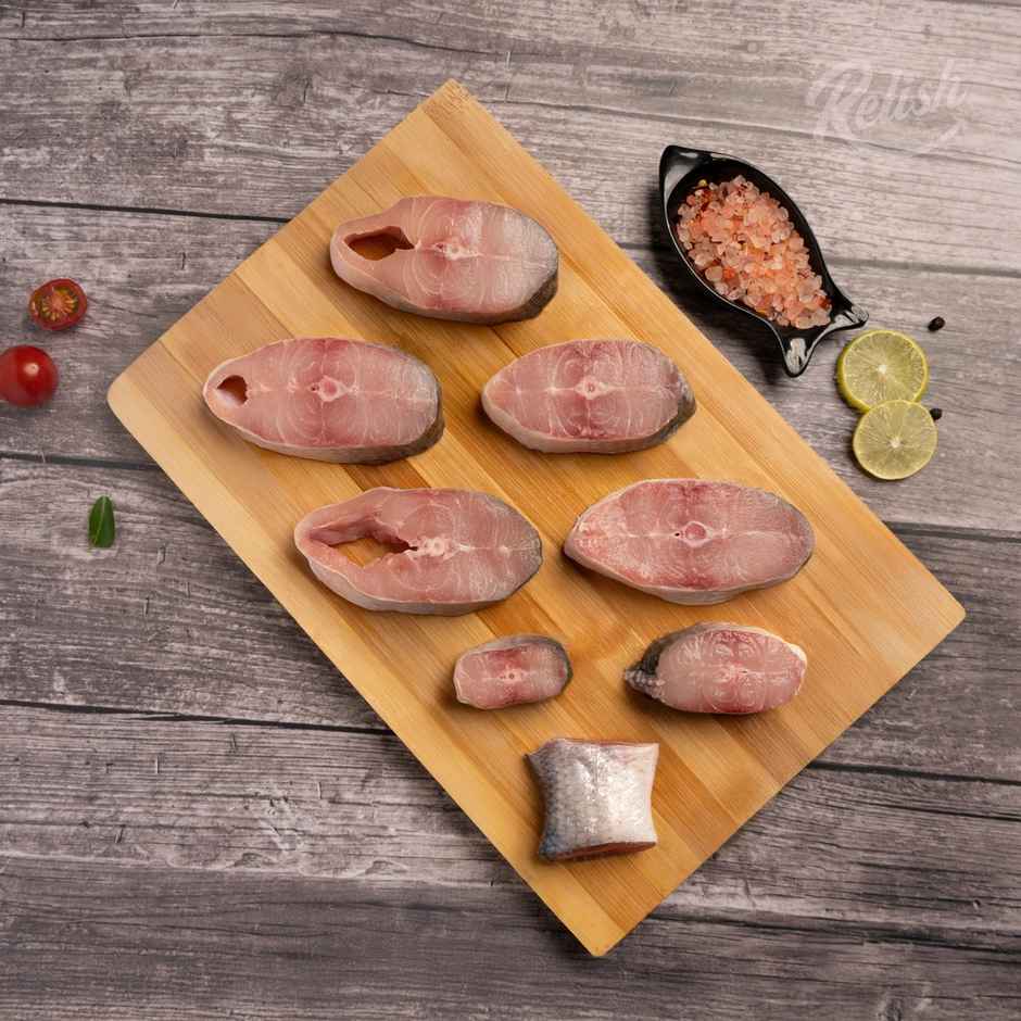 Relish Indian Salmon / Rawas Medium Steaks | Energy - 200 kcal | Protein - 25 g / 100 g