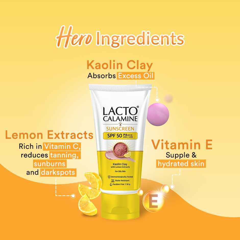 Lacto Calamine Daily Sunshield Matte Look Sunscreen SPF 50 PA +++