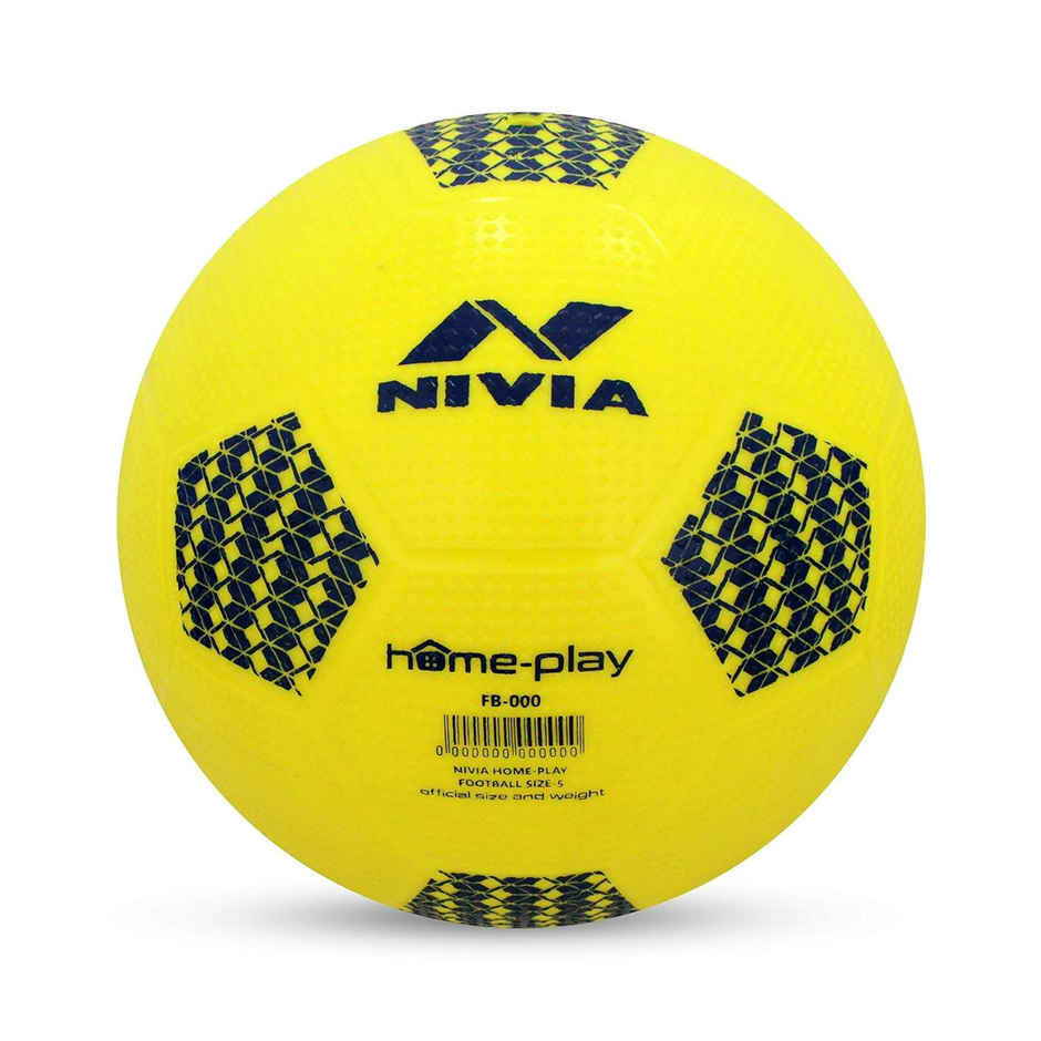 Nivia Home Play Football - Yellow/Blue Size 5