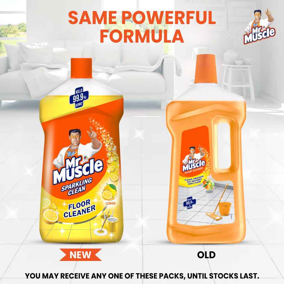 Mr. Muscle Lemon Citrus Sparkling Floor Cleaner Liquid