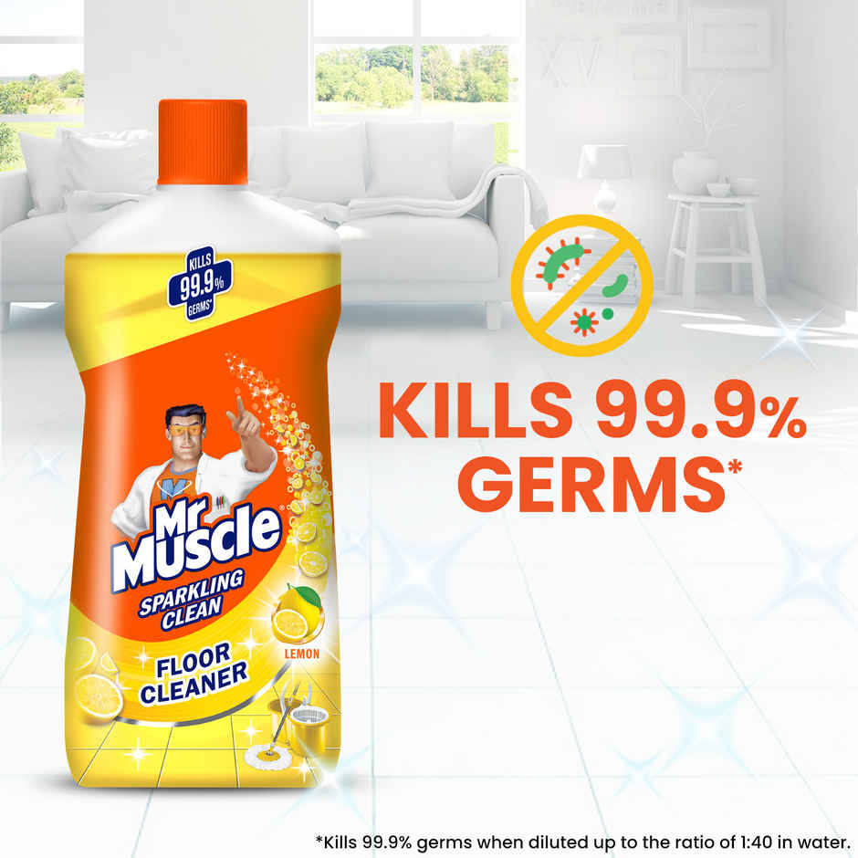 Mr. Muscle Lemon Citrus Sparkling Floor Cleaner Liquid