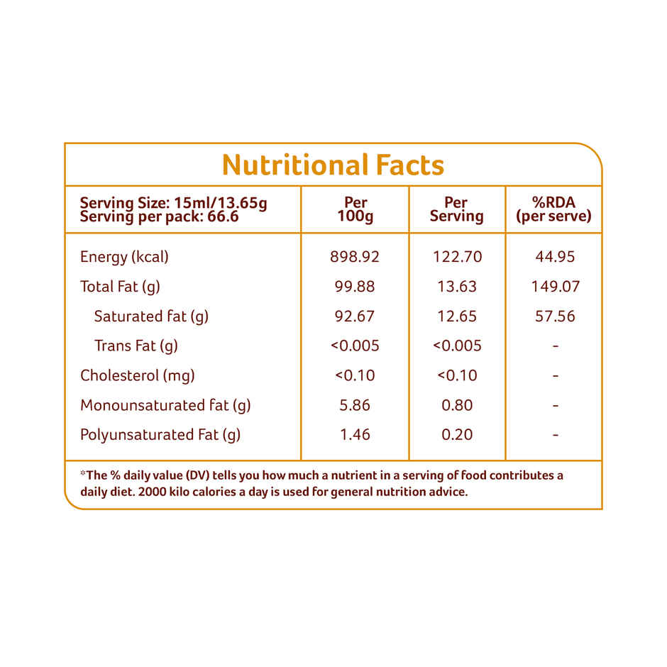 Organic Tattva Coconut Cold Pressed Oil (Nariyal Oil)