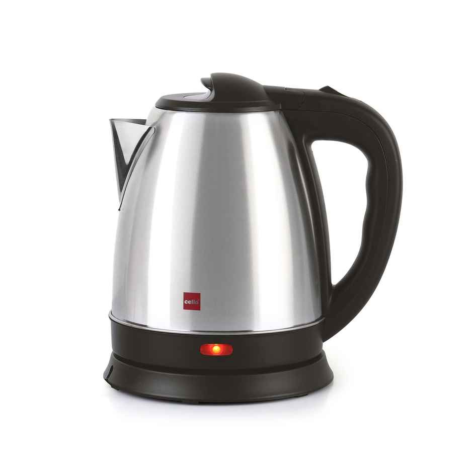 Cello Quick Boil Electric Kettle 1.5 Litre - Silver | Portable Stainless Steel Kettle
