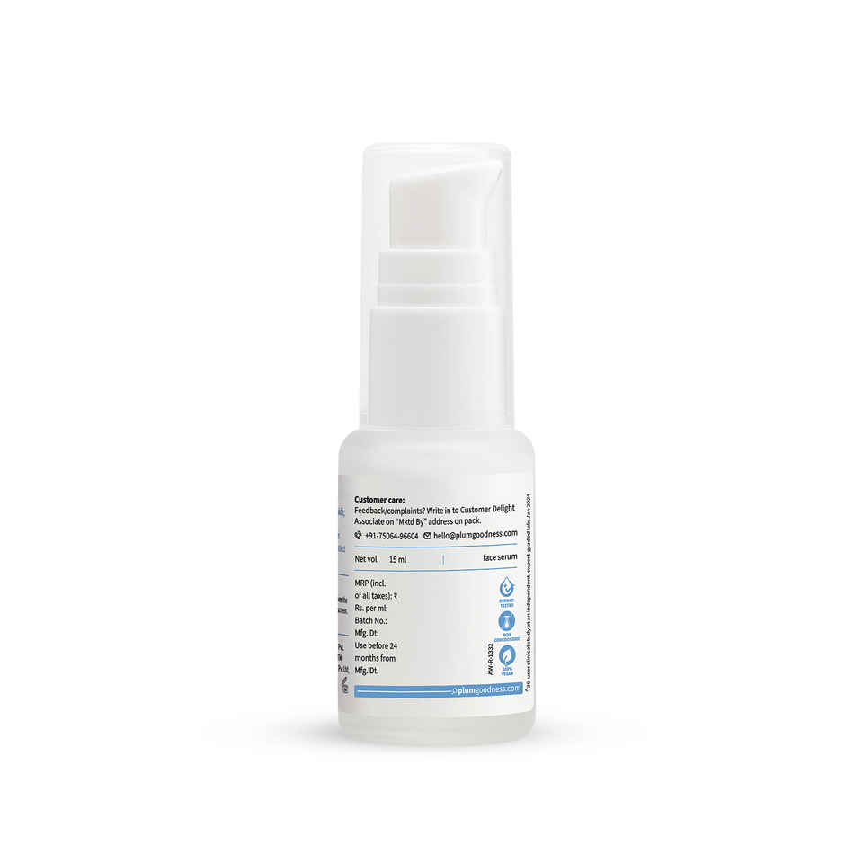 Plum 15% Vitamin C Face Serum With Mandarin (20ml) & Plum 10% Niacinamide Face Serum With Rice Water (15ml) Combo