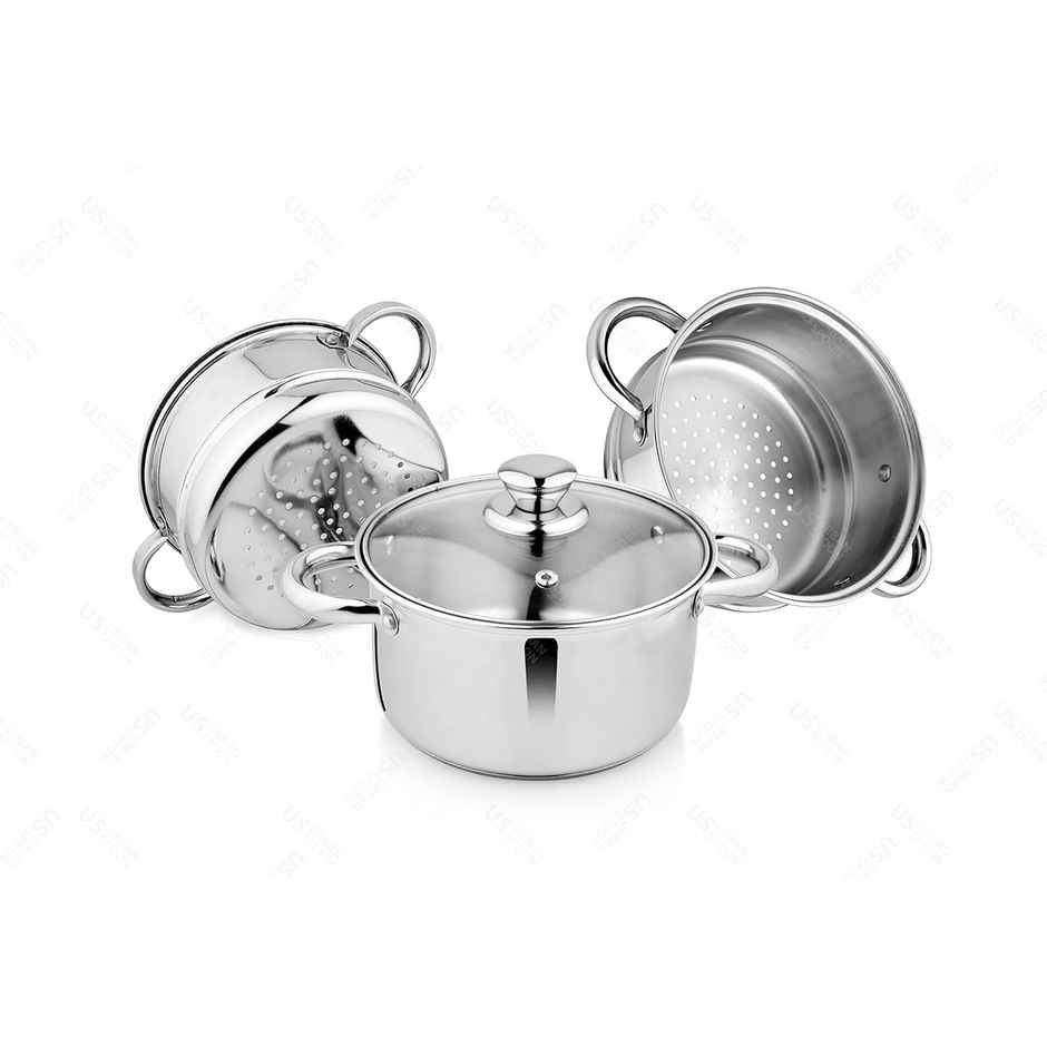 BAY6 Steamer 2 tier (encapsulated bottom) - 18 cm