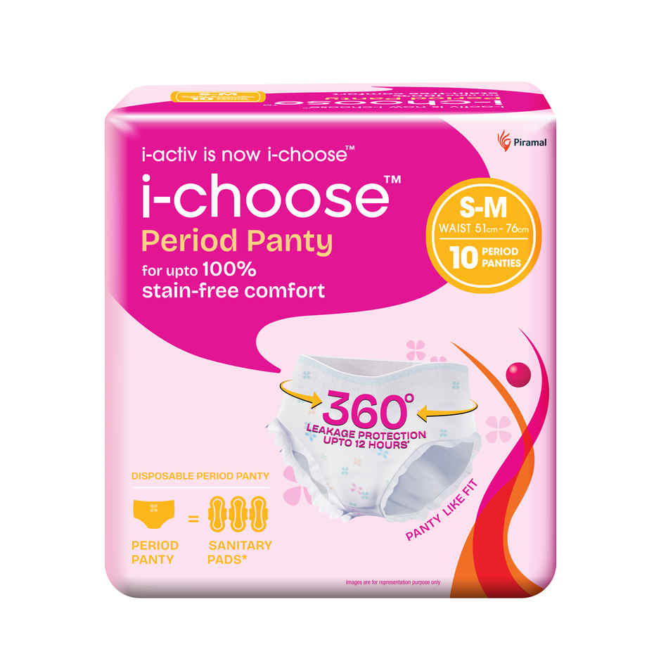 i-activ Period Panty, Disposable| S-M | For First Periods Of Young Teens