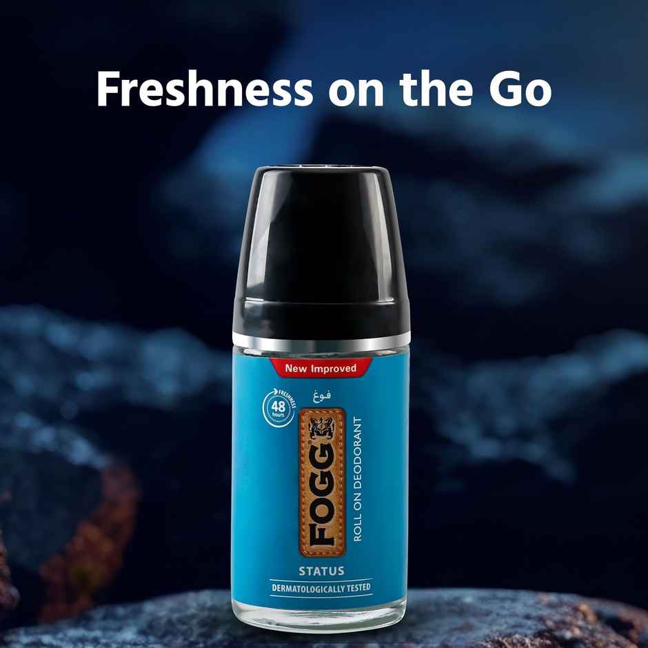 FOGG Roll On Status Dermatologically Tested Deodorant Roll-on for Men & Women
