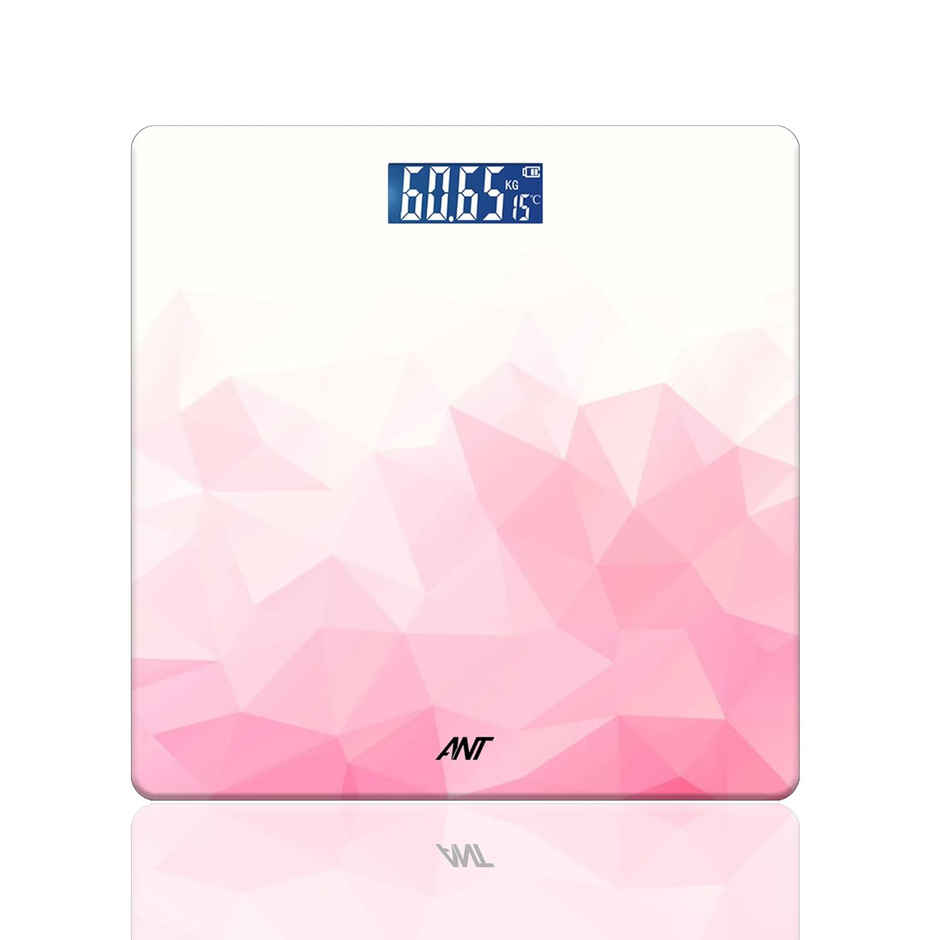 Ant Flora Ruby Digital Bathroom Scale For Body Weight Highly Accurate Body Weighing Machine | Ruby