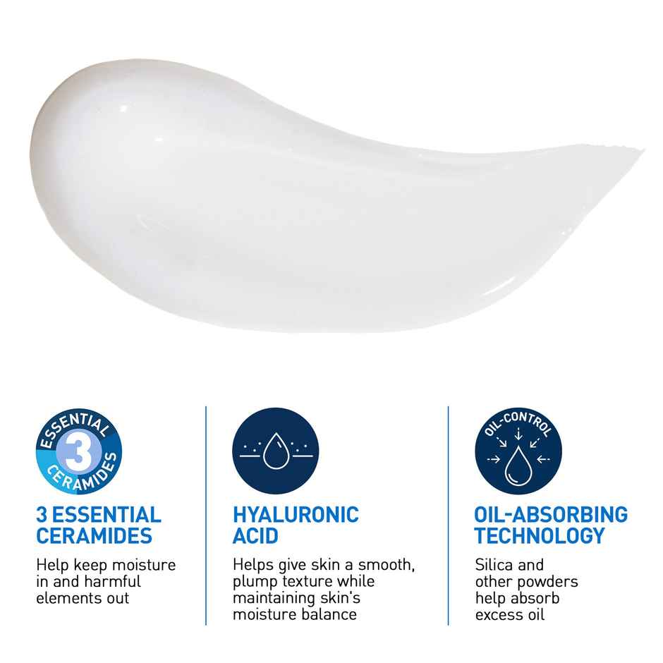 CeraVe Oil Control Gel-Cream Lightweight Moisturizer For Oily & Combination Skin With Shine Control