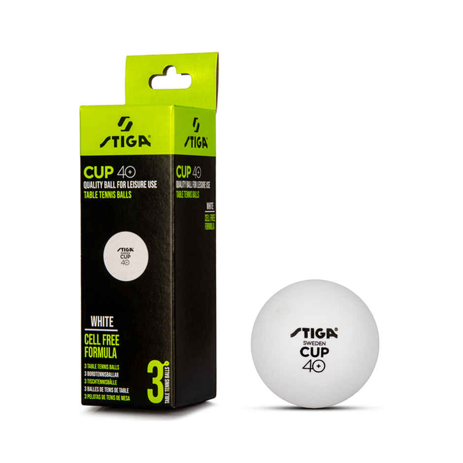 Stiga Table Tennis Balls 40+ - Pack of 3 for Serious Players