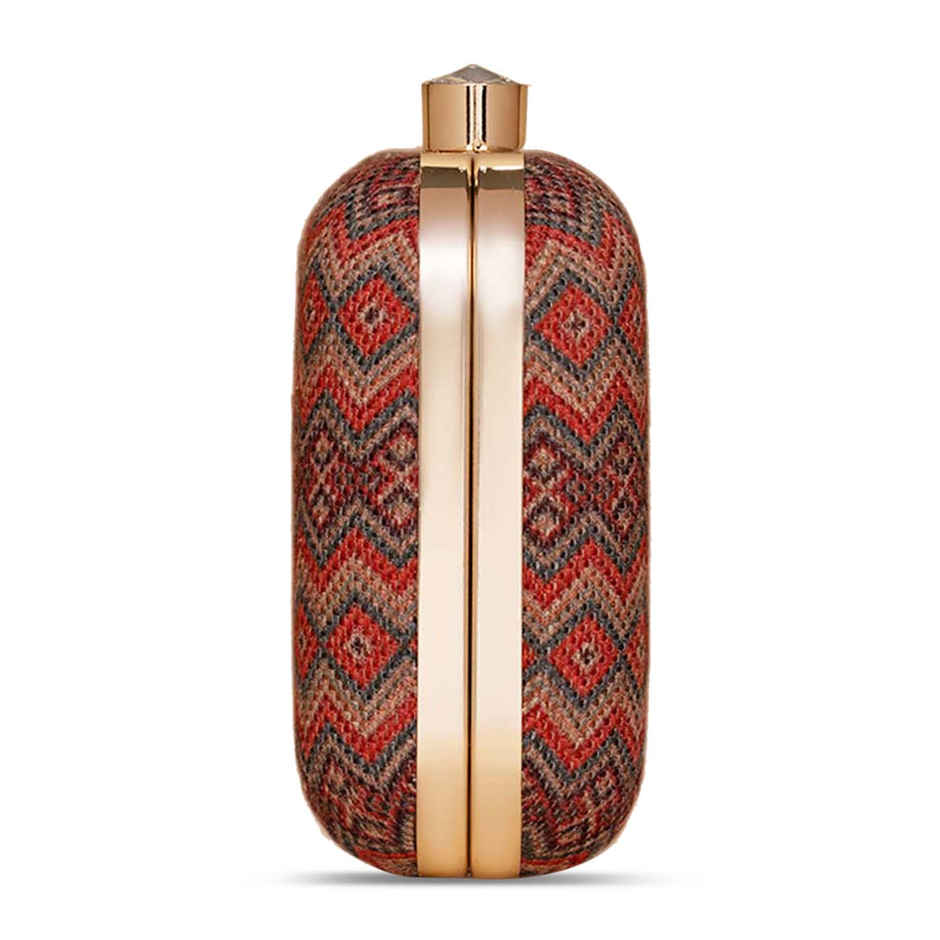 Zouk Gwalior Weaves Clutch - Multicolour