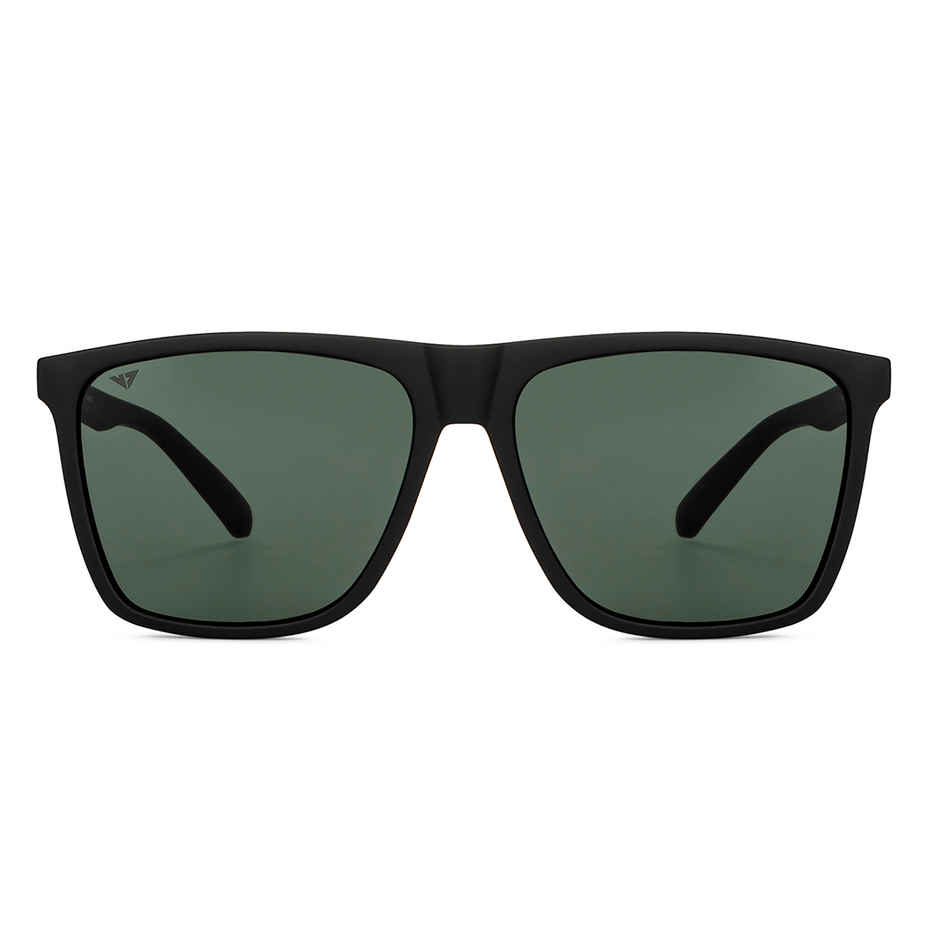 Vincent Chase By Lenskart Athleisure | Polarized Sunglasses | Square | Large-145mm | Black-Green