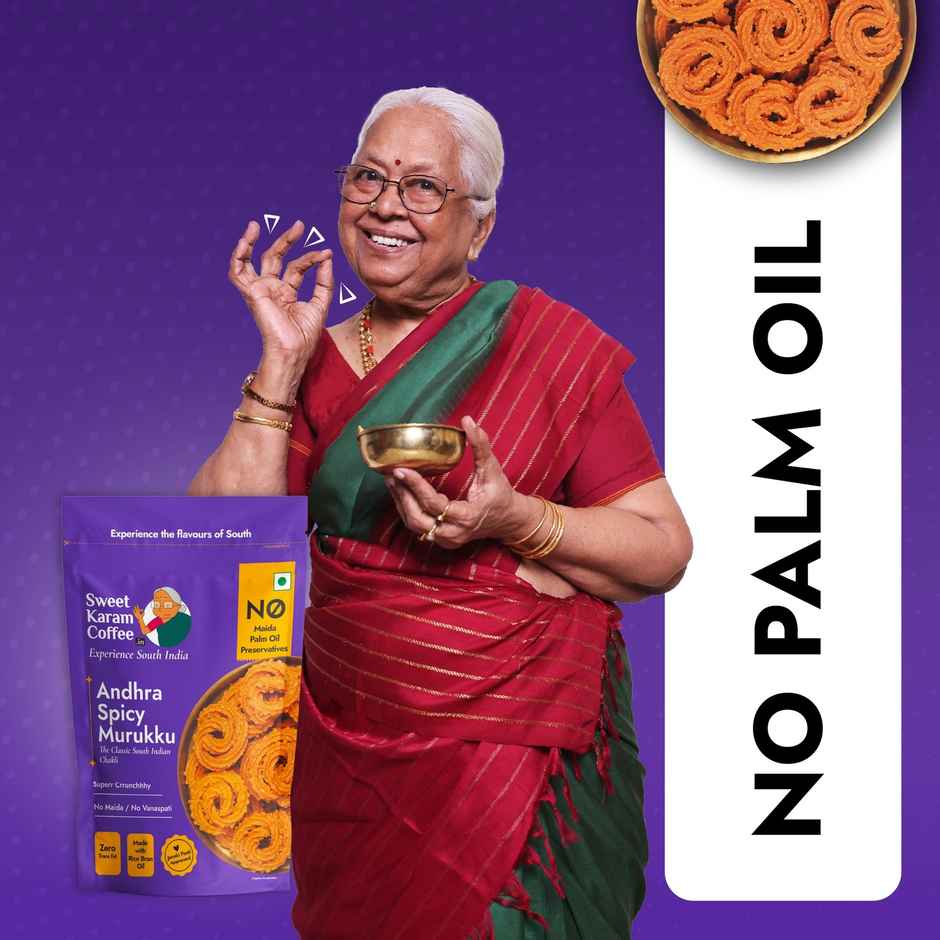 Sweet Karam Coffee Andhra Spicy Murukku Namkeen Snacks Combo   