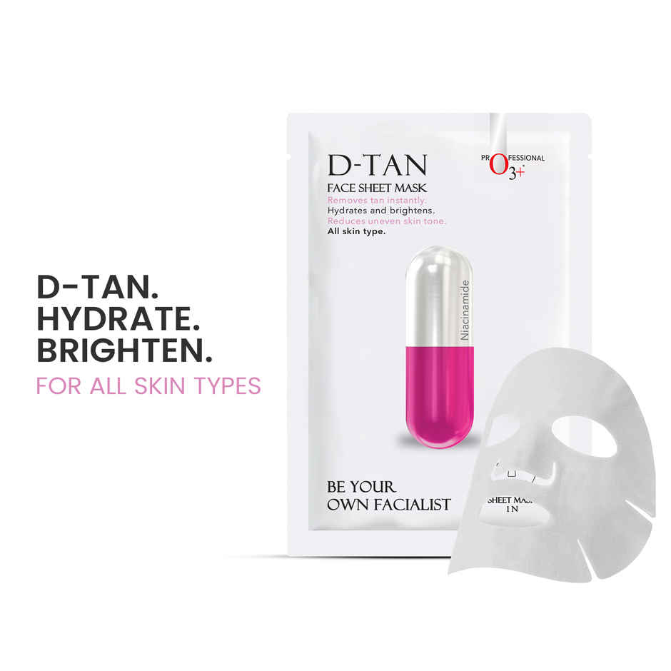 O3+ Facialist D-tan Face Sheet Mask