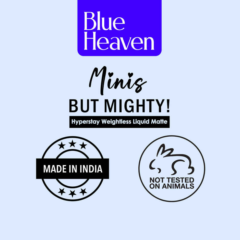 Blue Heaven Minis But Mighty Hyperstay Weightless Lipstick (Bridesmaid Nude)