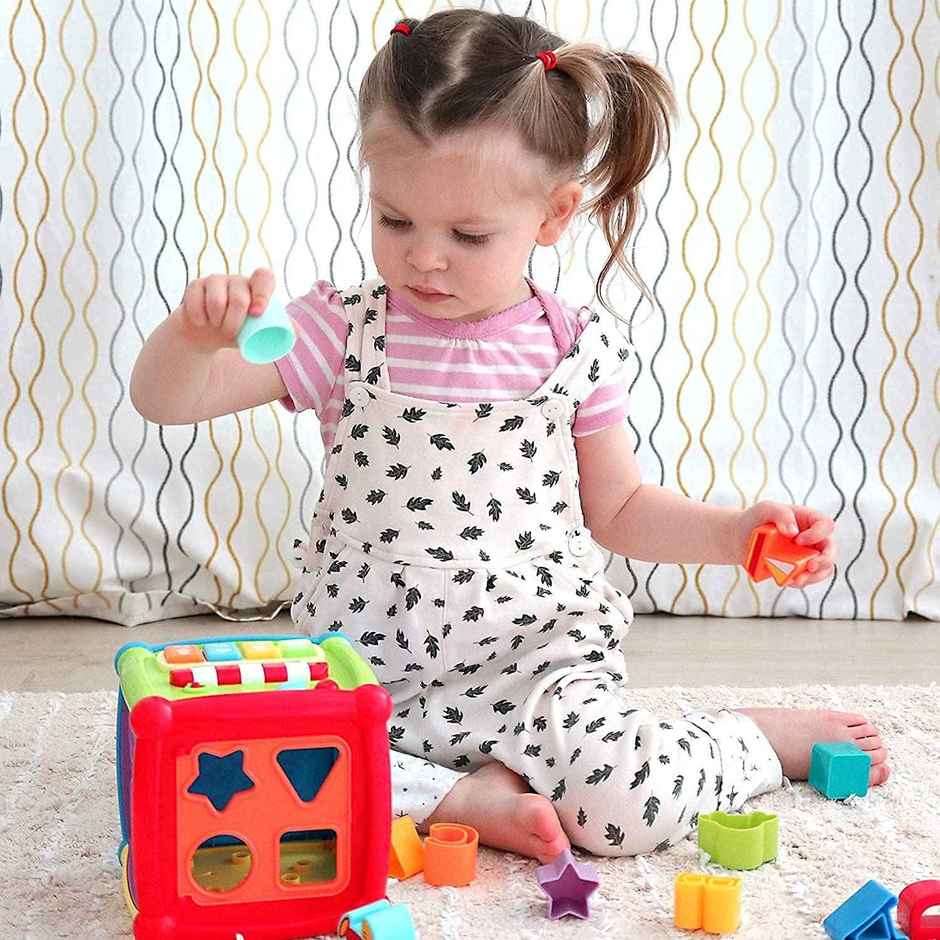 Toyshine Baby Activity Cube 6-In-1 Musical Baby Learning Toys Play Set