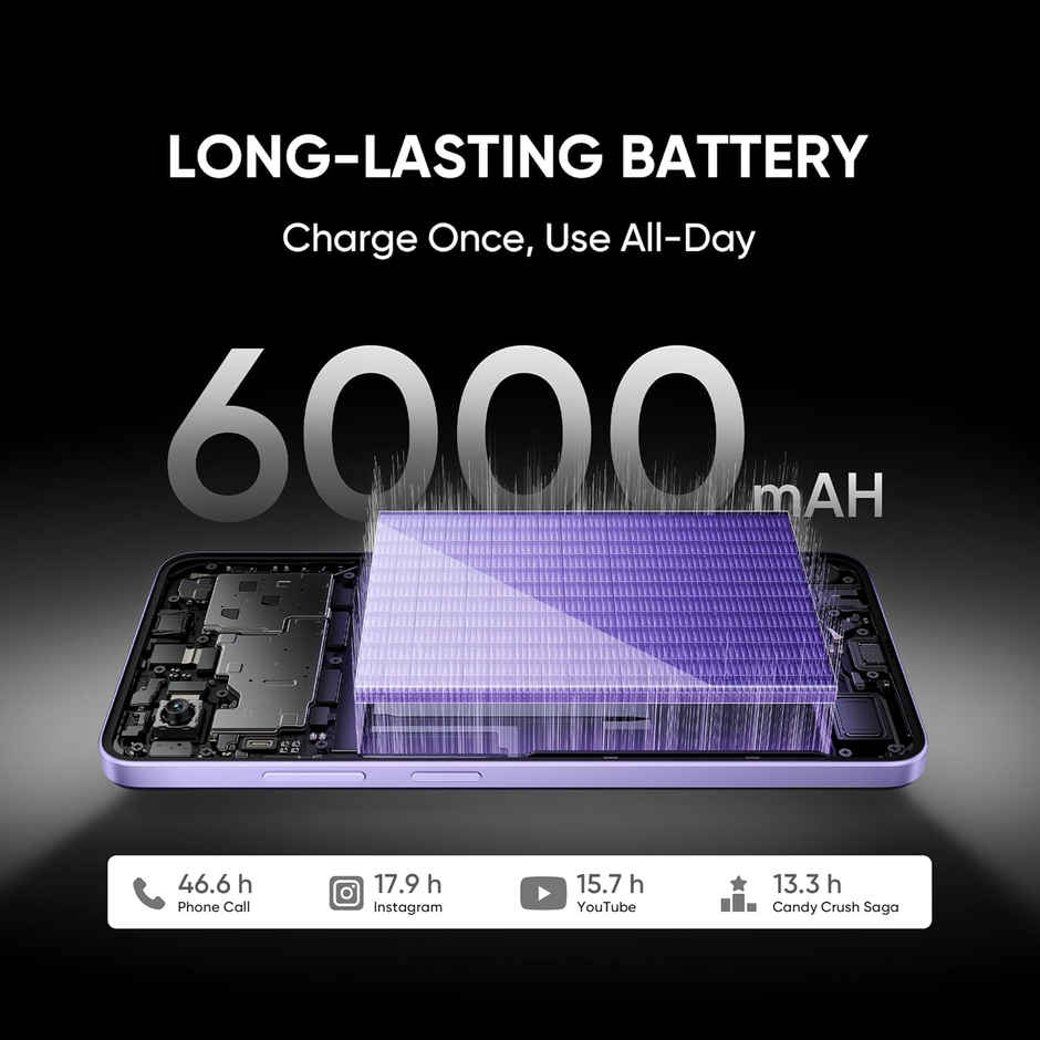 realme NARZO 80 Lite 5G | Onyx Black, 6GB+128GB