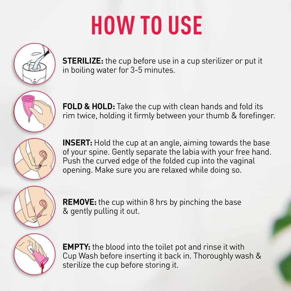 Sirona Reusable Menstrual Cup for Women With Pouch Small