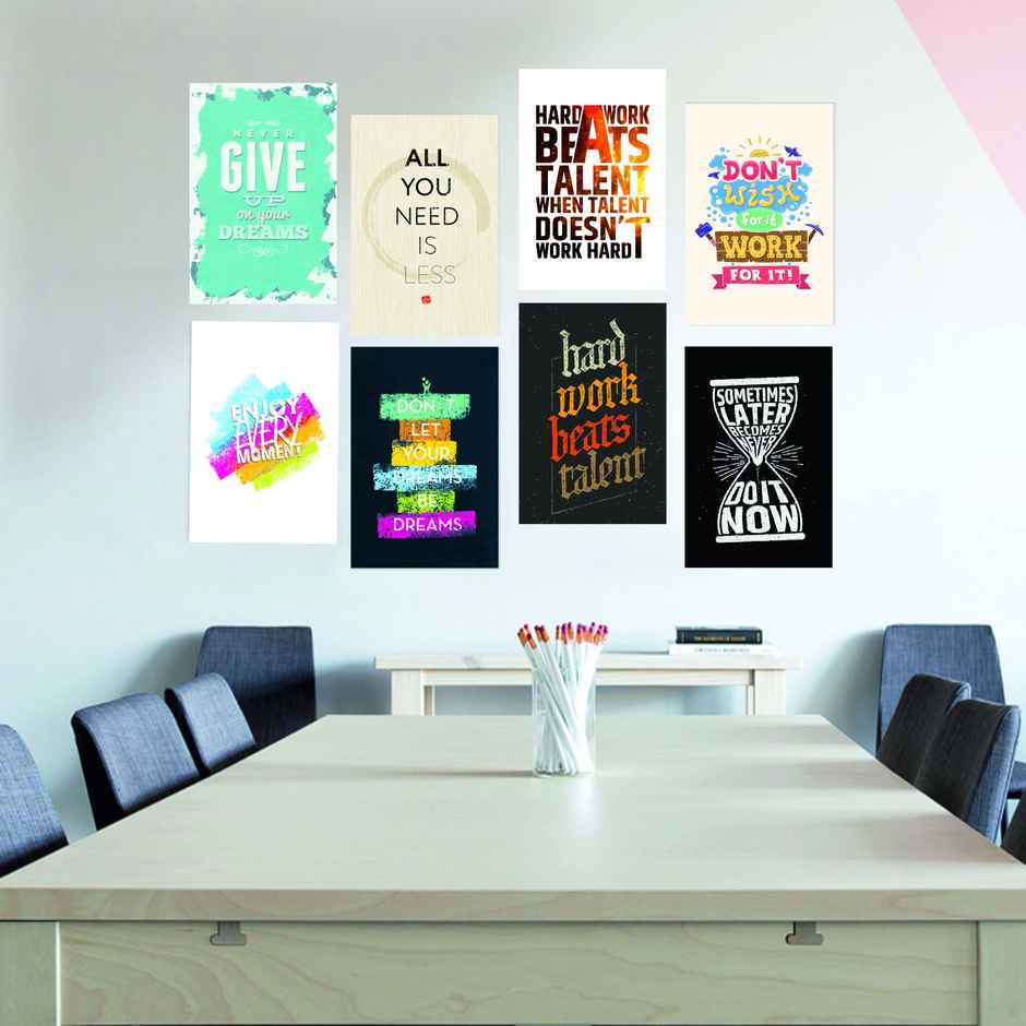 Paper Plane Design Motivational Wall Posters | Set of 10 | (12 Inch x 18 Inch) D81