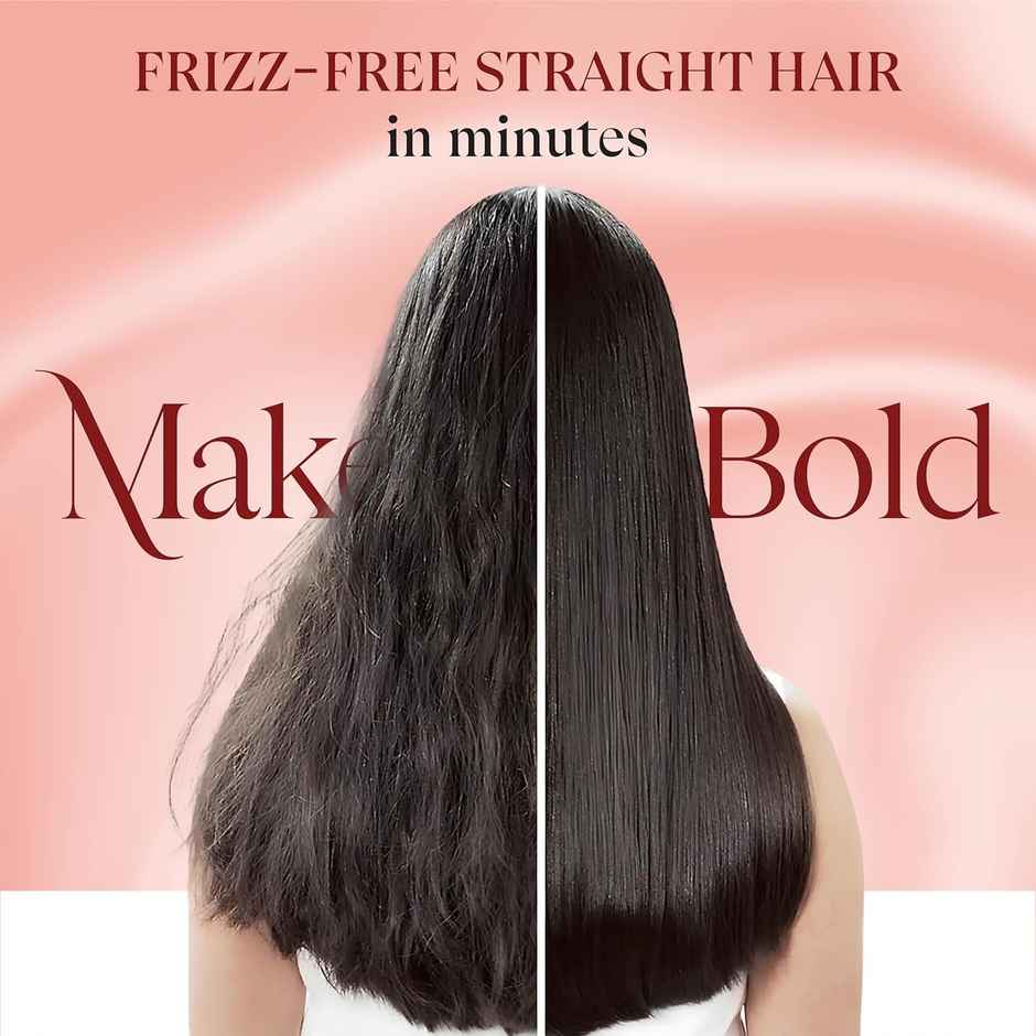 Urban Yog Makemeebold Hair Straightener Brush | Ceramic Plates, 5 Temp Controls, 1200W