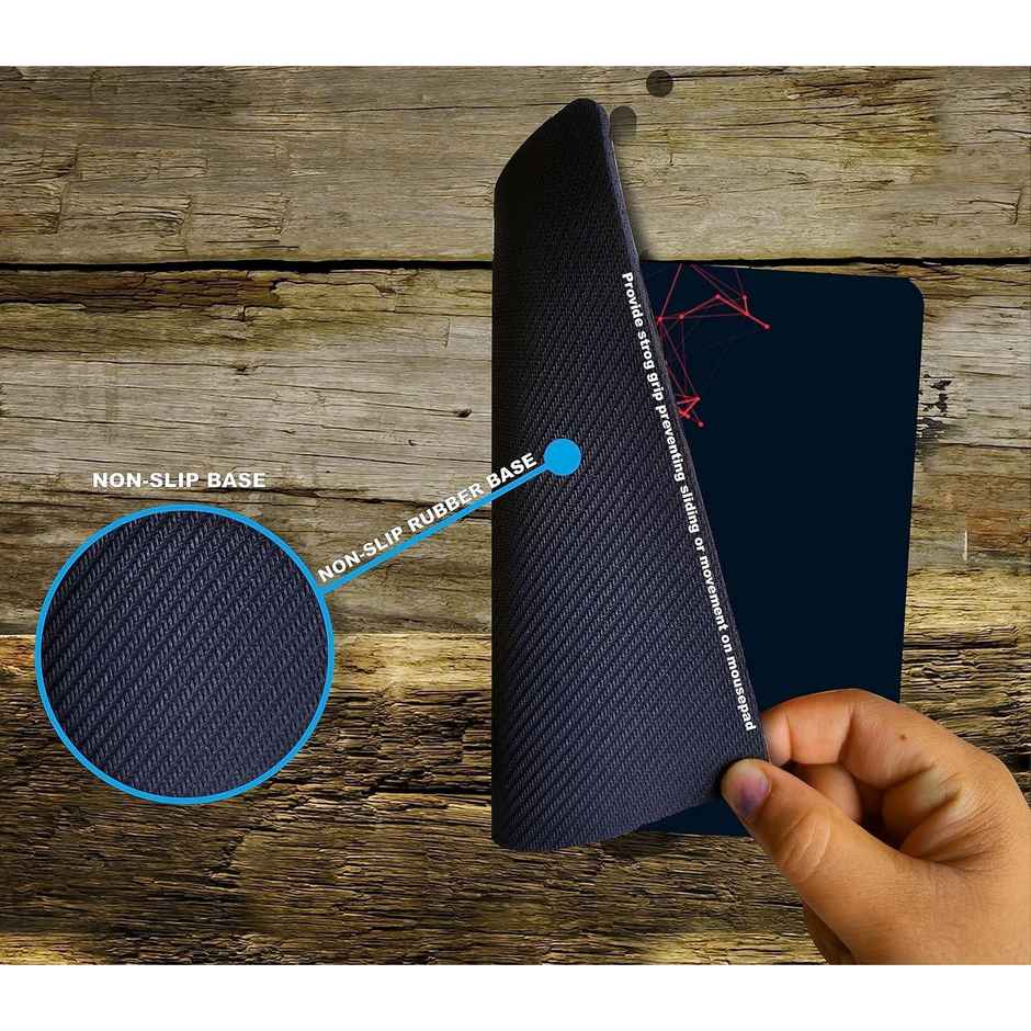 Bestor Ultra-Low Friction Gaming Mouse Mat | Anti-Slip Base | Waterproof Mousepad | Black, Red