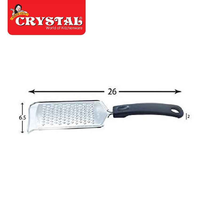 Crystal Stainless Steel Fine Grater, Multicolour