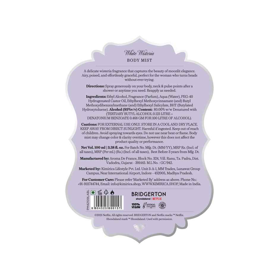 Kimirica Lady In Silver Body Mist