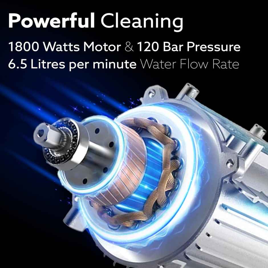Agaro Supreme High Pressure Washer Car Washer 1800 Watts Motor, Portable, Car, Bike & Home Cleaning
