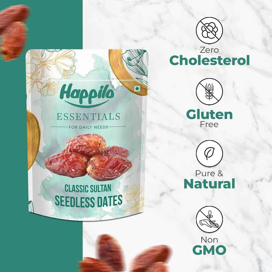 Happilo Essentials Classic Sultan Seedless Dates
