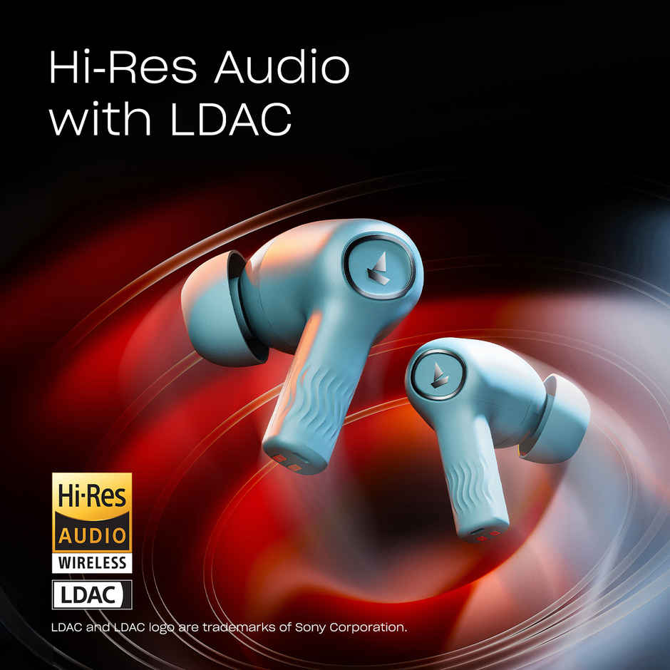 boAt Nirvana Ion ANC Pro  in Ear TWS Earbuds with mic, Hi-Res Audio LDAC,ANC(32dB), 120Hrs Battery, App Support, Fast Charge, v5.3 Bluetooth TWS - Blazing Comet