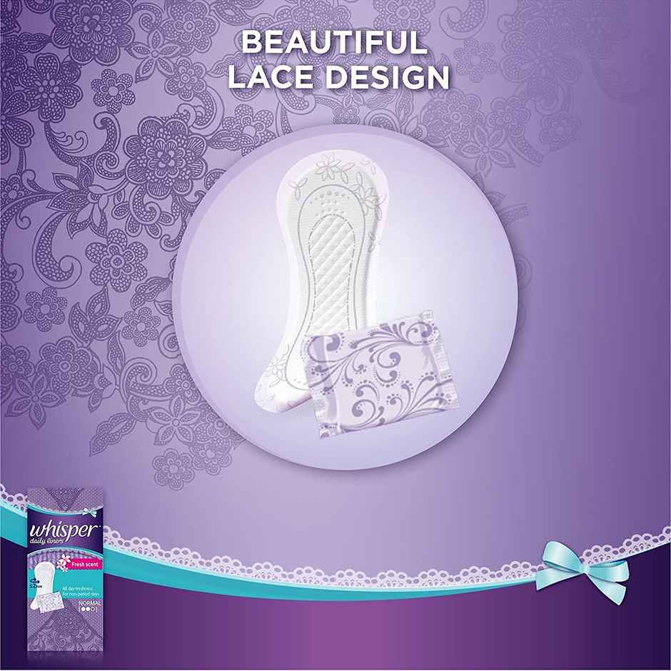 Whisper Daily Liners Clean And Fresh Pantyliner (Pack Of 40)