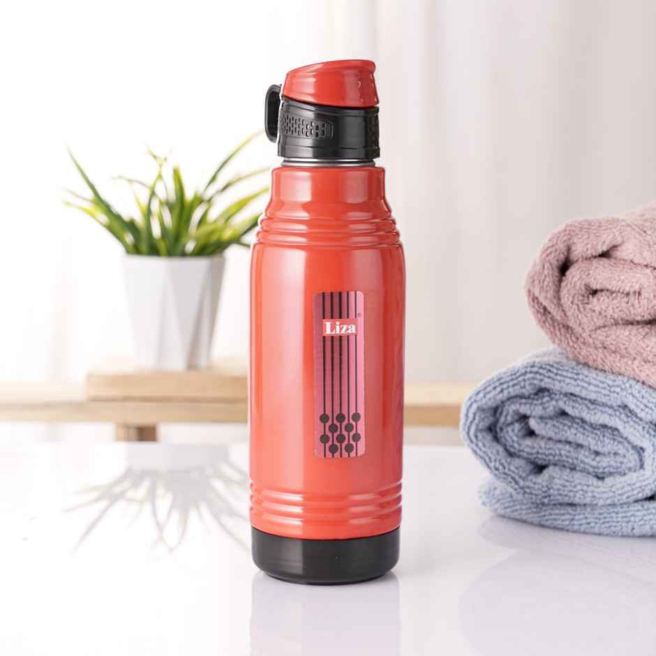 Liza Industries Steel Smart Inner Steel Insulated Bottle | 600 ml | Colour May Vary