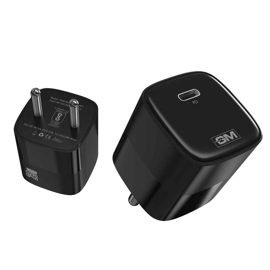 GM G Plus 25W GaN Fast Charger with USB C Fast Charging