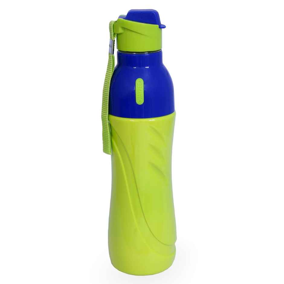 Jaypee Googly PU Insulated Fliptop Sipper Lid Water Bottle for kids | Green | 650ml