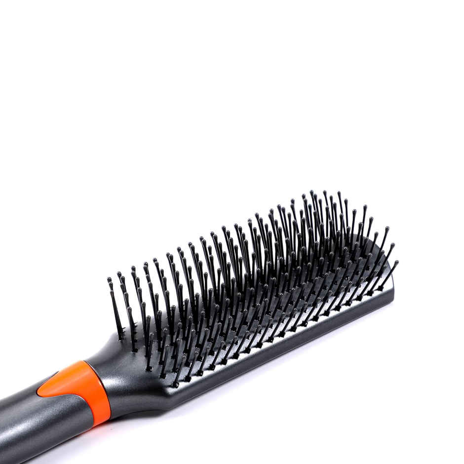 MiDazzle Premium Flat Grey & Orange Hair Brush - M290 MIHB0005