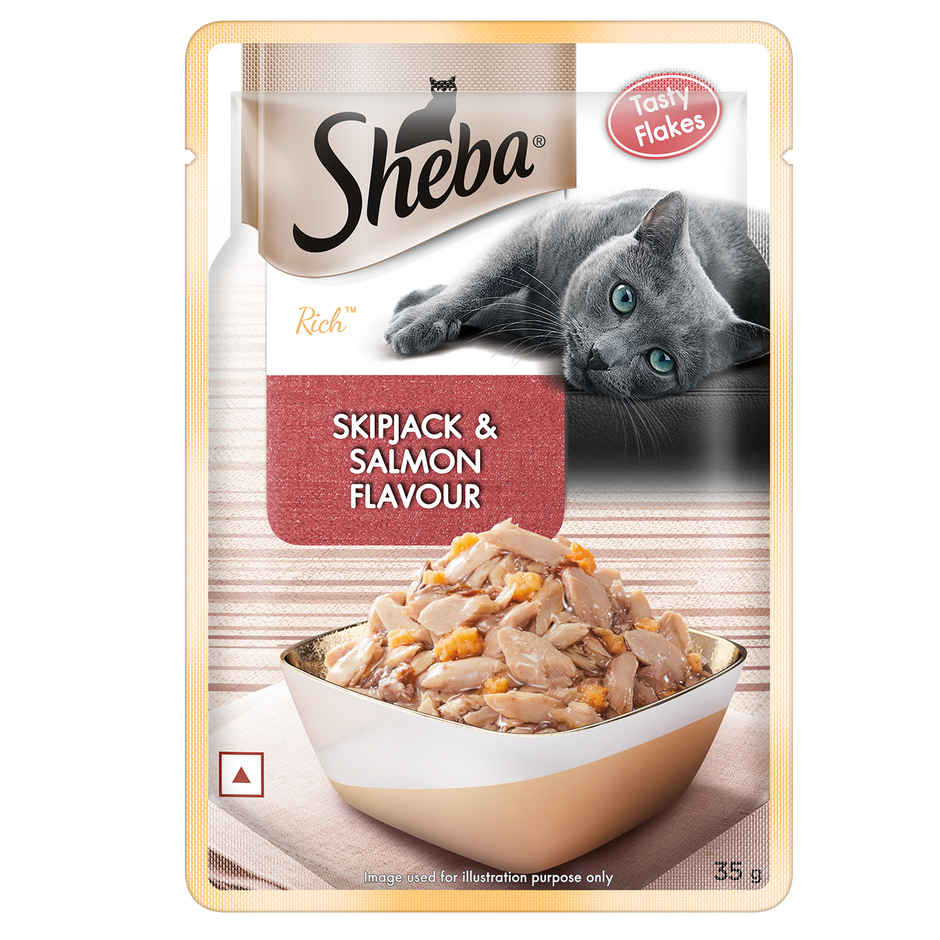 Sheba Rich Adult Skipjack & Salmon Flavour Wet Cat Food Combo  