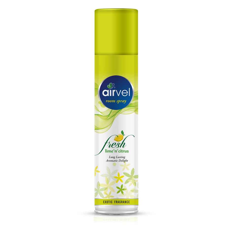 Airvel Citrus Lemon Air Freshener Spray | Long-Lasting Freshness | Odor Control