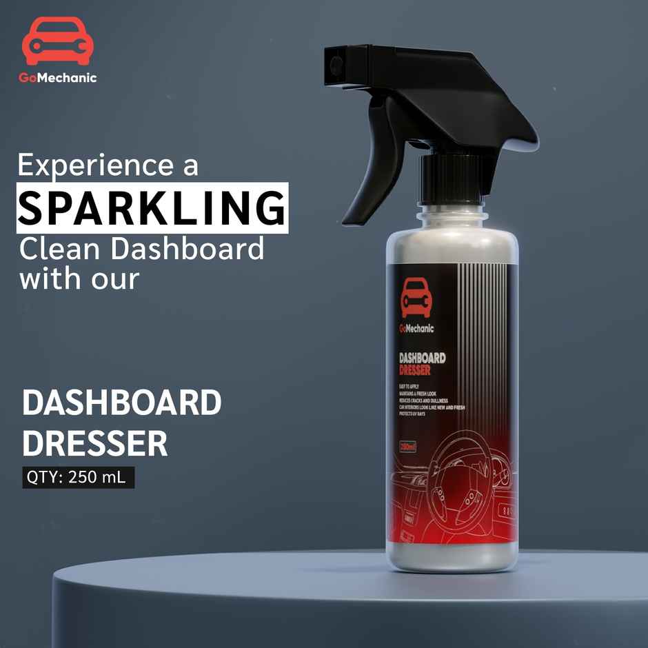 GoMechanic Dashboard Dresser | 250 ml - Restores Gloss & Shine On Car Dashboard & Plastic Parts