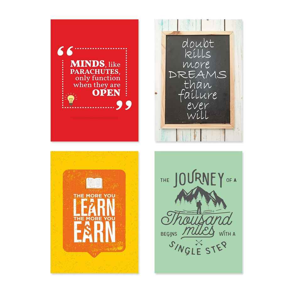 Paper Plane Design Wall Posters For Office Decor | Set of 10 | Size | 12 Inch x 18 Inch | D14