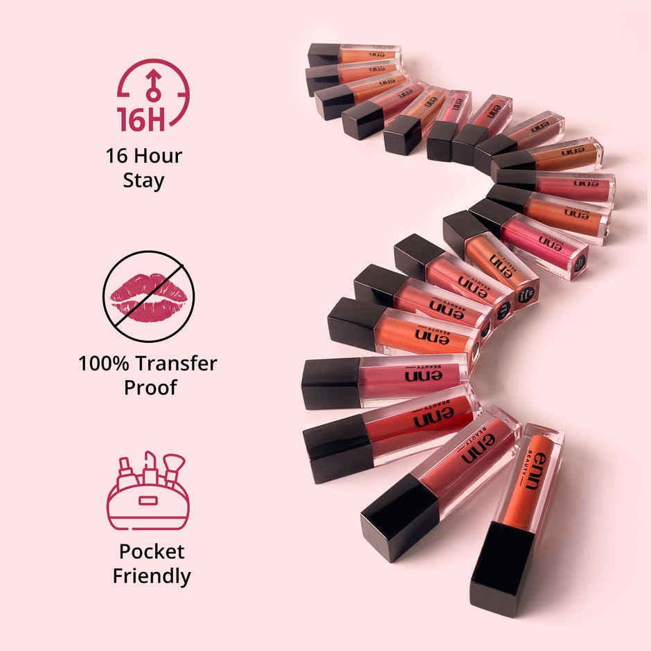 Enn Beauty Mousse Matte Liquid Lipstick Kit Set Of 8 - Test & Trail Pack